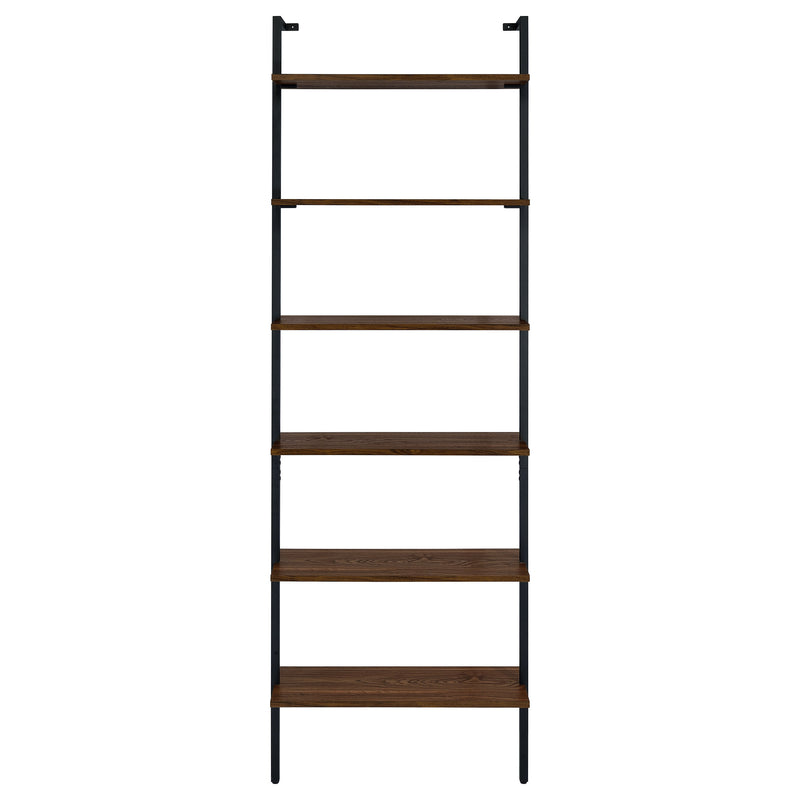 Owens 96-inch 6-shelf Wall Bookshelf Walnut