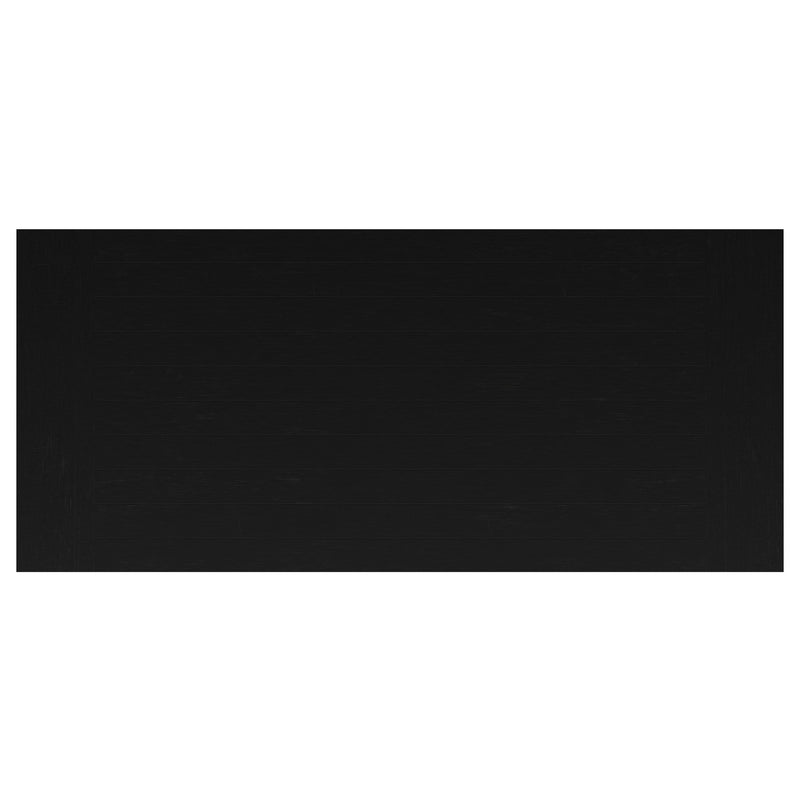 Florence 126-inch Extension Dining Table Distressed Black
