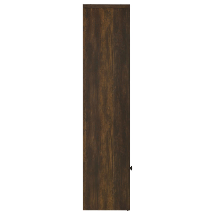 Laughlin 4-shelf Engineered Wood Media Tower Dark Pine