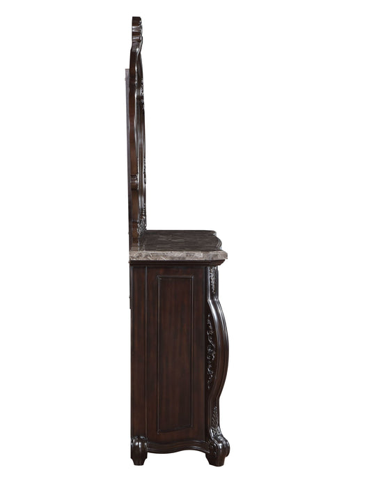 PALAZZO MARINA DRESSER/SERVER MIRROR-WALNUT