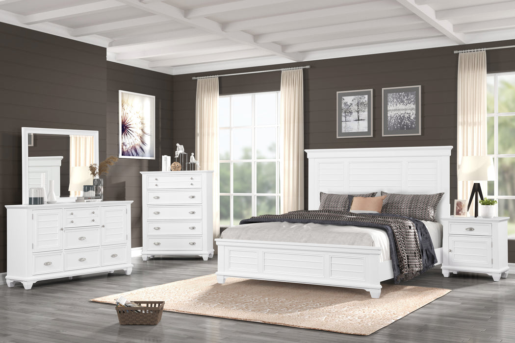 JAMESTOWN DOOR CHEST- WHITE