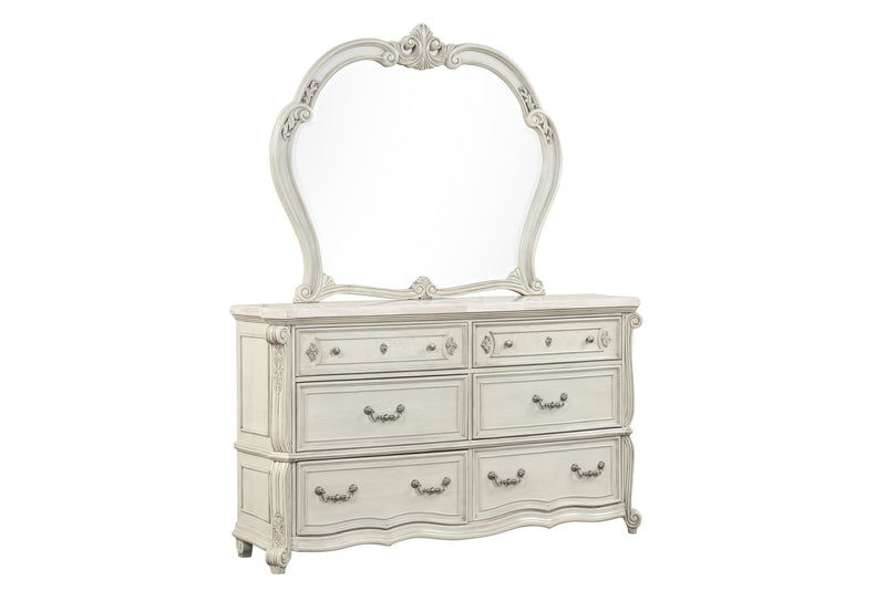 BIANELLO MIRROR-VINTAGE IVORY