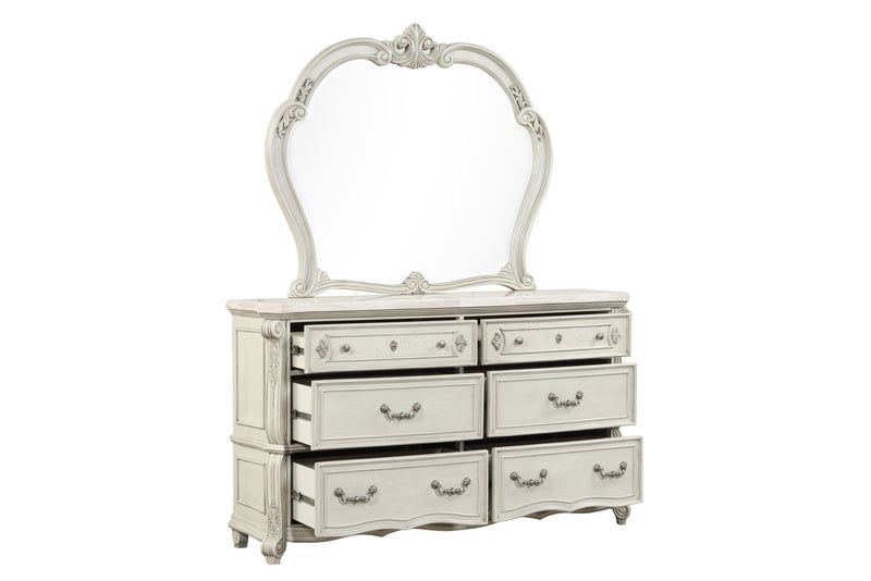 BIANELLO MIRROR-VINTAGE IVORY
