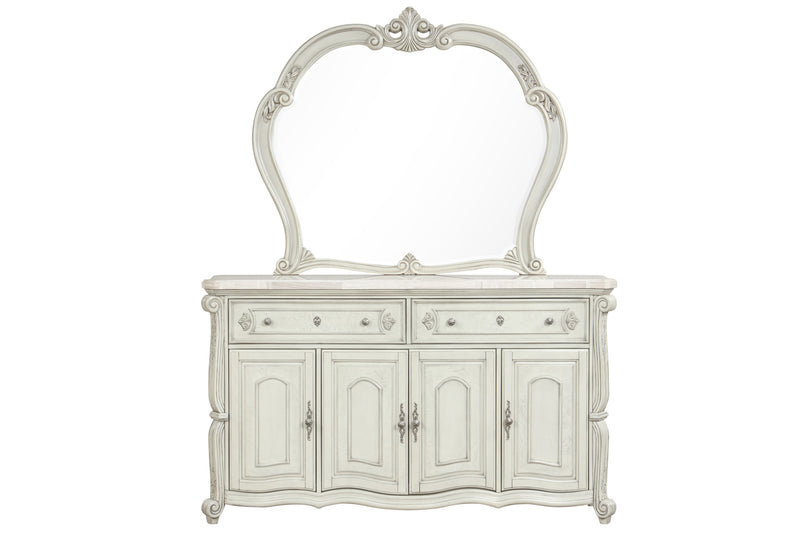 BIANELLO MIRROR-VINTAGE IVORY
