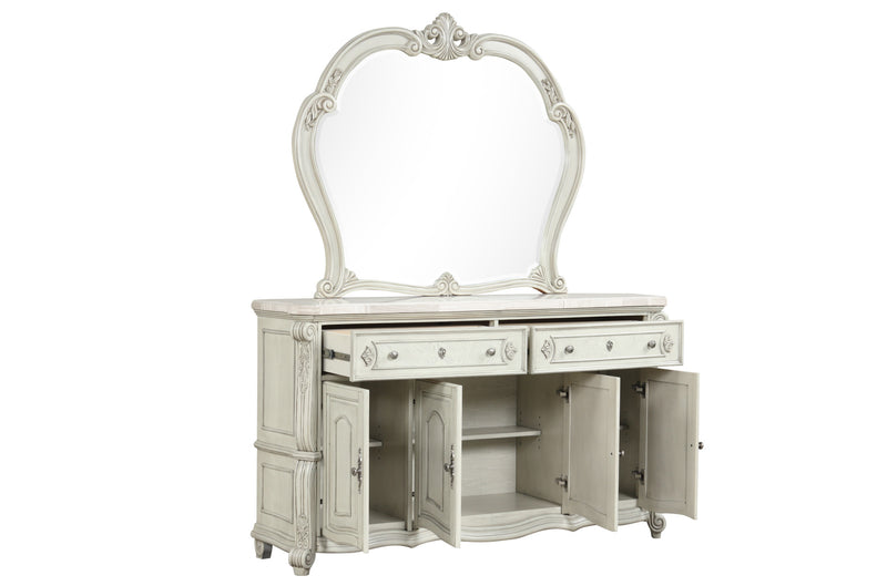 BIANELLO MIRROR-VINTAGE IVORY