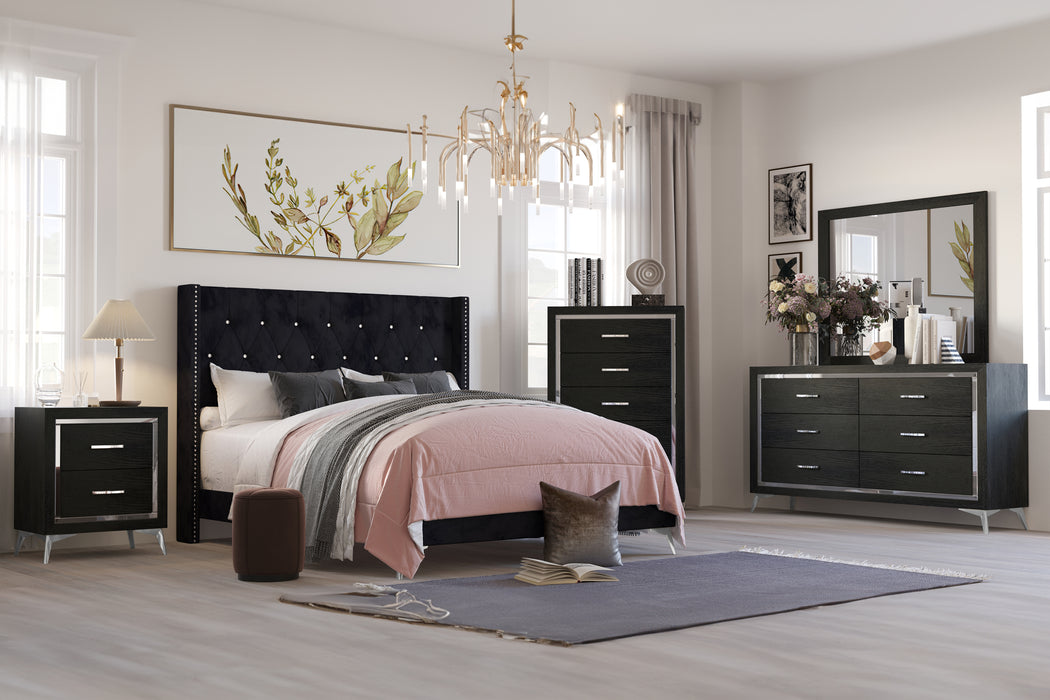 HUXLEY NIGHTSTAND-BLACK