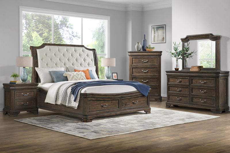 LYNDHURST LANDSCAPE MIRROR- WALNUT