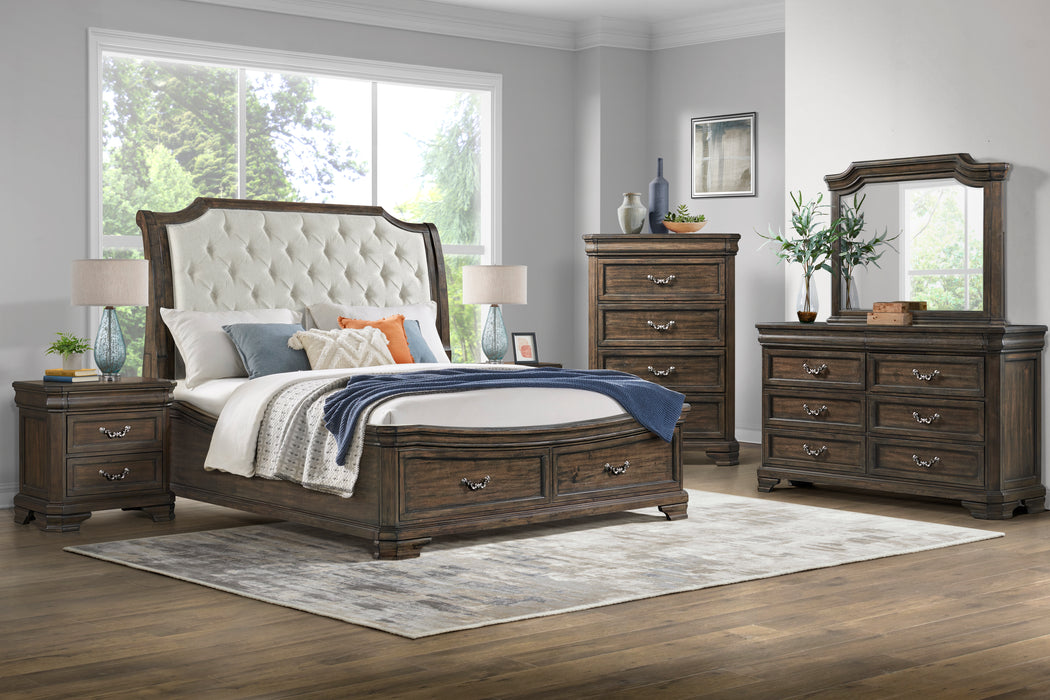 LYNDHURST LANDSCAPE MIRROR- WALNUT