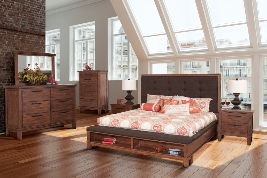 CAGNEY MIRROR-CHESTNUT