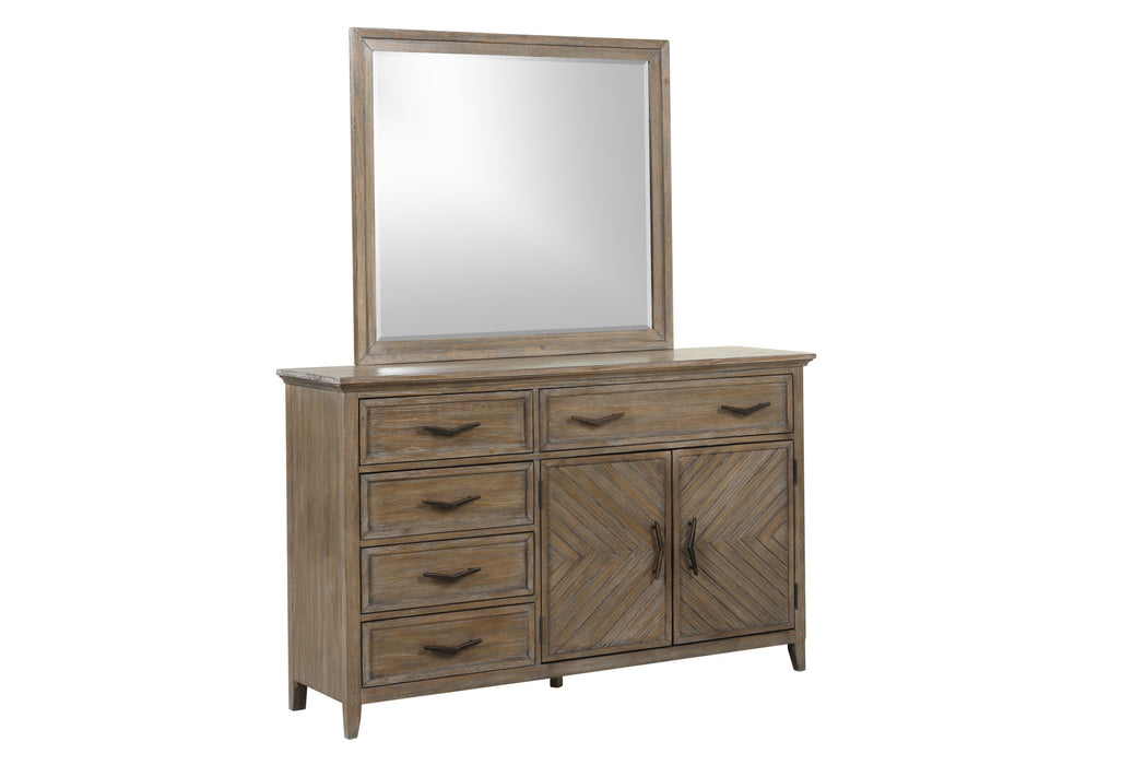 TYBEE DRESSER MIRROR-SAND