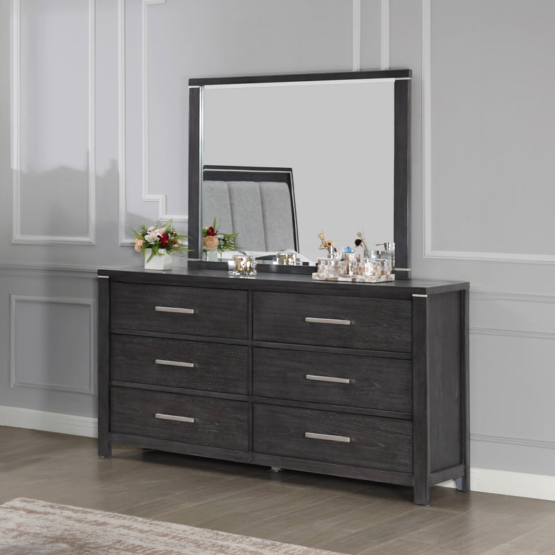 ODESSA MIRROR-CHARCOAL