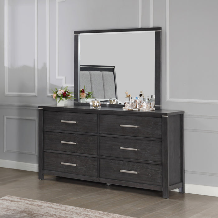 ODESSA MIRROR-CHARCOAL
