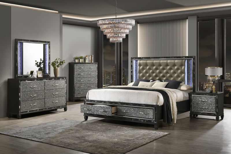 RADIANCE NIGHTSTAND-BLACK PEARL