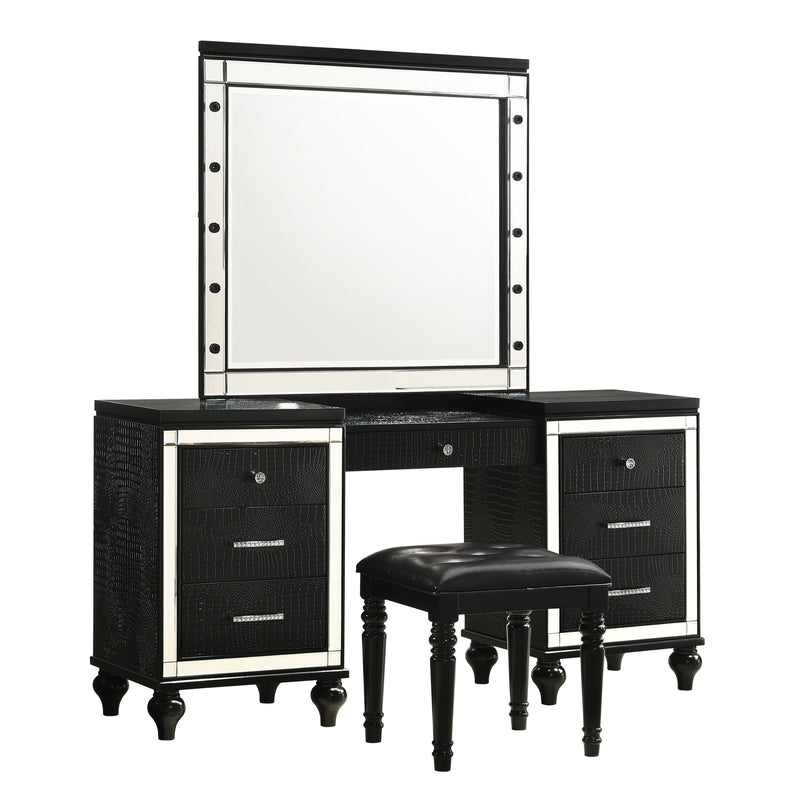 VALENTINO VANITY TABLE MIRROR (BULBS NOT INCLUDED)-BLACK