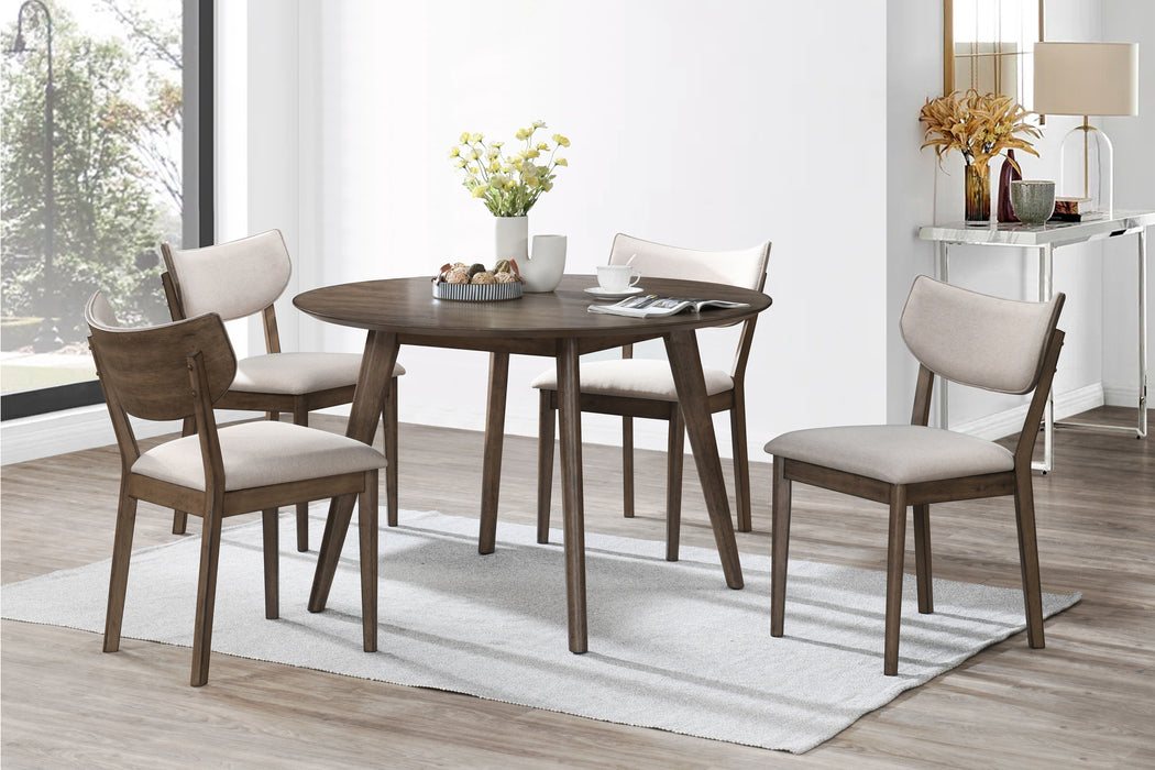 REX 72" FIXED TOP RECTANGLE DINING TABLE-WALNUT