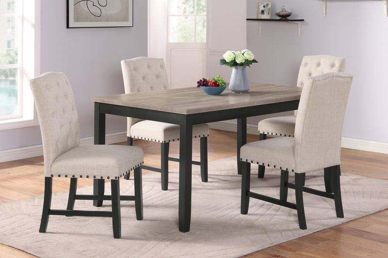 DAPHNE 5 PC GRAY 42" COUNTER SET W/GRAY CHAIRS