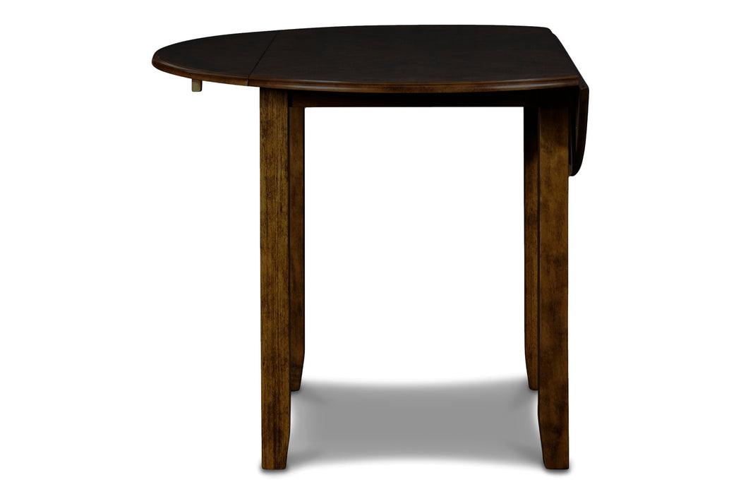 GIA 3 PC 42" DROP LEAF DINING TABLE & 2 CHAIRS-BROWN