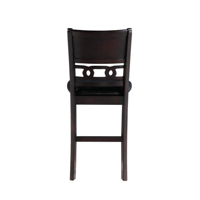 GIA 5 PC 42" ROUND COUNTER DINING TABLE & 4 CHAIRS-EBONY