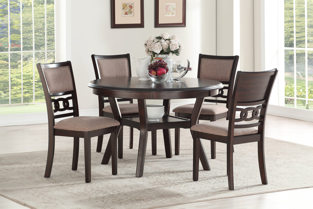 GIA 5 PC 42" ROUND COUNTER DINING TABLE & 4 CHAIRS-CHERRY