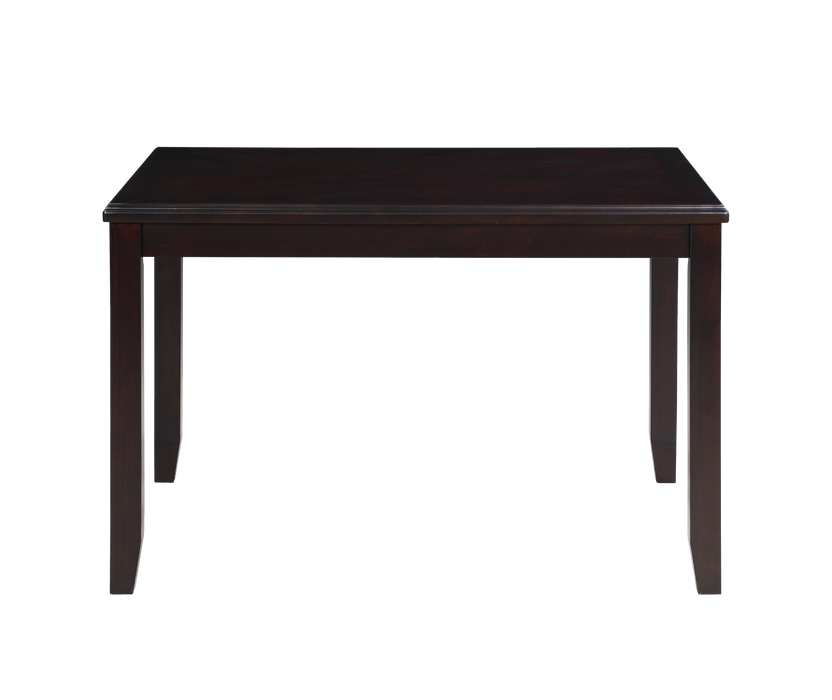 GIA 5 PC 48" RECTANGLE DINING TABLE & 4 CHAIRS-EBONY