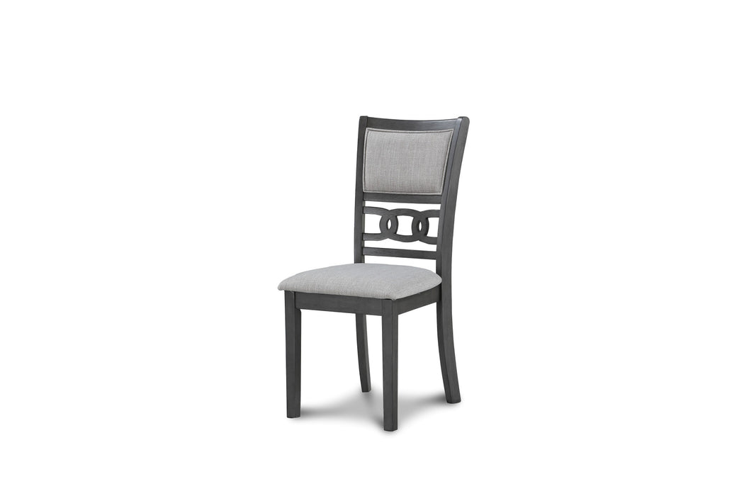 GIA 5 PC 48" RECTANGLE DINING TABLE & 4 CHAIRS-GRAY