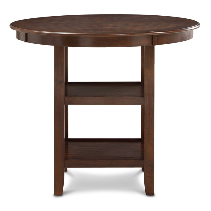 AMY 5 PC 42" ROUND COUNTER DINING SET-CHERRY