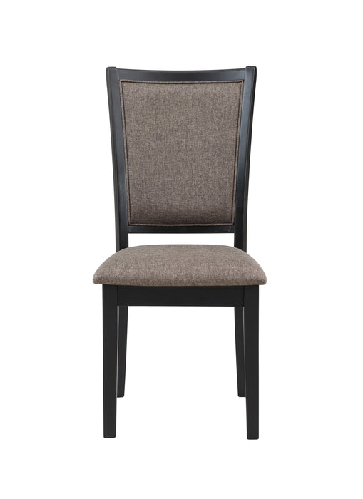 POTOMAC  60" RECTANGLE DINING TABLE & 4 CHAIRS-BROWN/BLACK