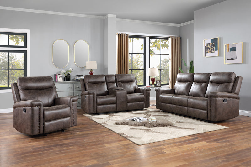 QUADE GLIDER RECLINER W/PWR FR-MOCHA