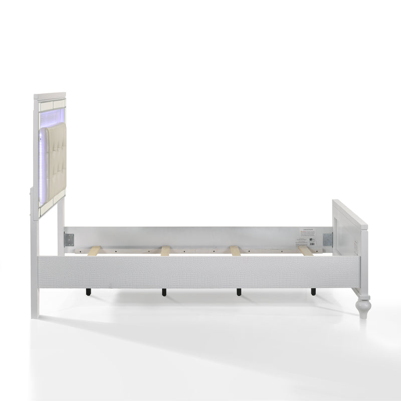 VALENTINO 3/3 TWIN BED -WHITE