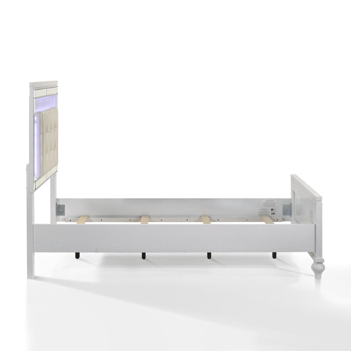 VALENTINO 3/3 TWIN BED -WHITE