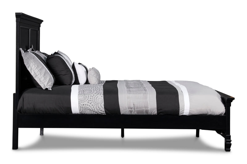TAMARACK 4/6 FULL BED -BLACK