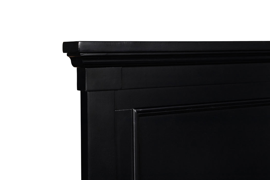 TAMARACK 4/6 FULL BED -BLACK