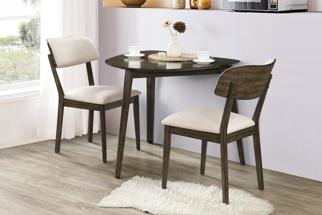 REX - GUITAR PICK CORNER TABLE W/ 2 CHAIRS