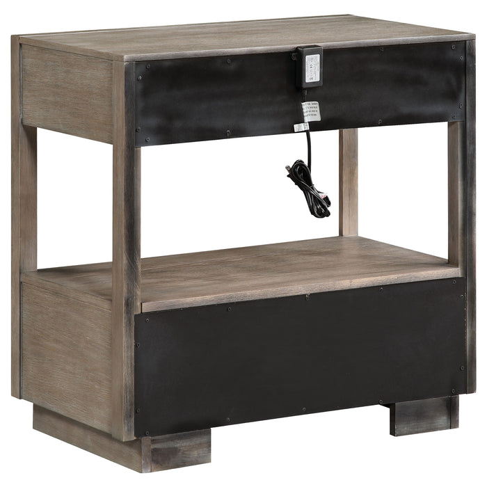 Durango 4-piece California King Bedroom Set Taupe Oak