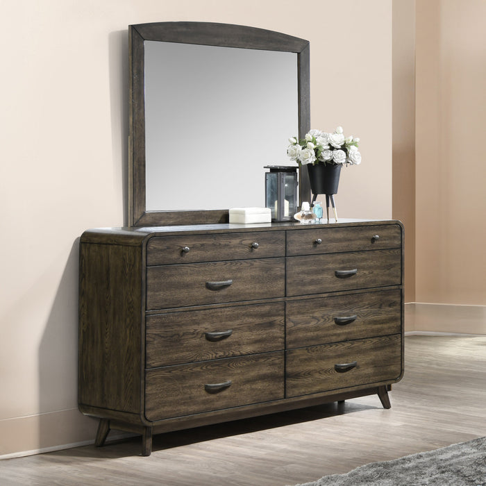 REX MIRROR- WALNUT