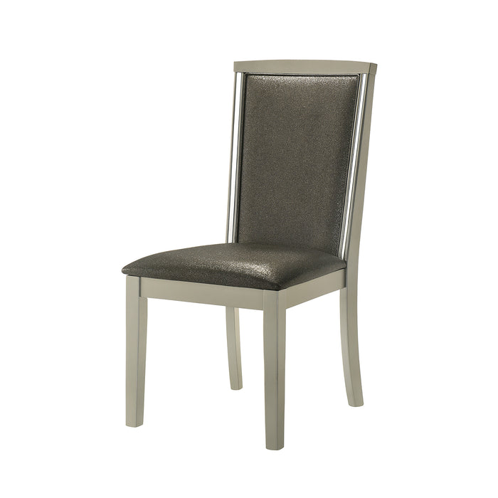 LUMINA  DINING CHAIR (2 PER CARTON)-SILVER