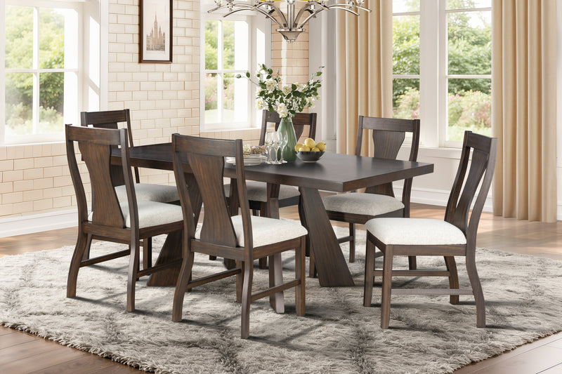 CHESTNUT RIDGE 47" ROUND TABLE-BROWN