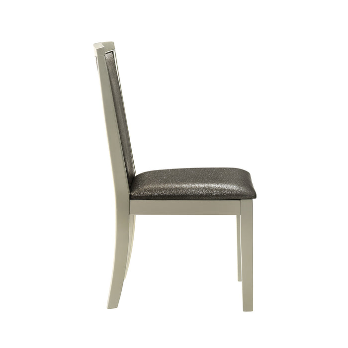 LUMINA  DINING CHAIR (2 PER CARTON)-SILVER