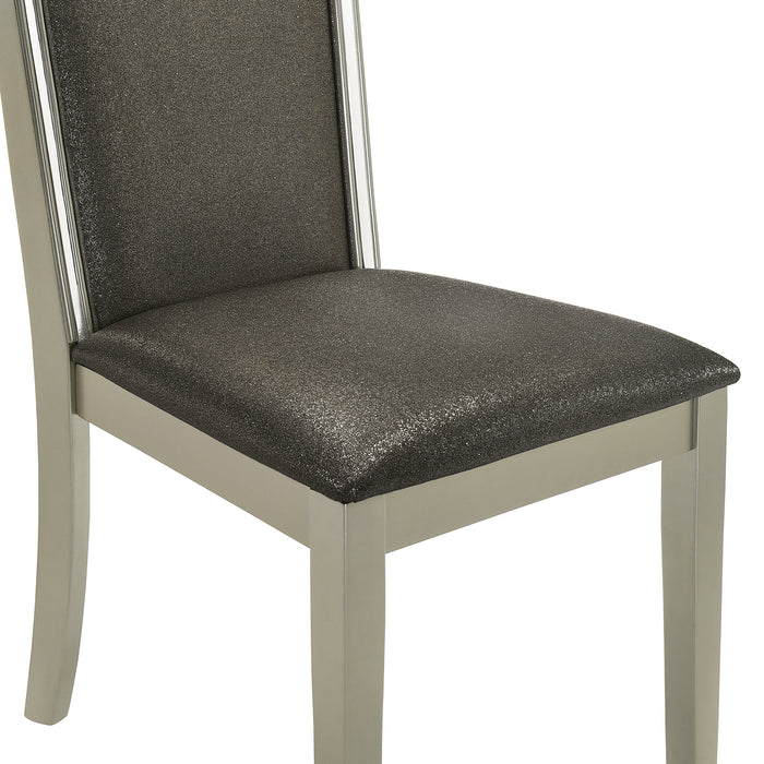 LUMINA  DINING CHAIR (2 PER CARTON)-SILVER