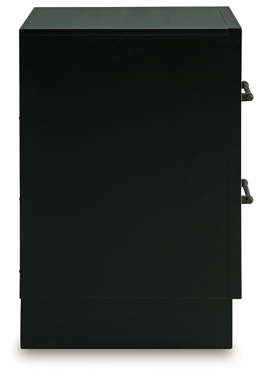 Mesilla de noche con dos cajones Kraeburn