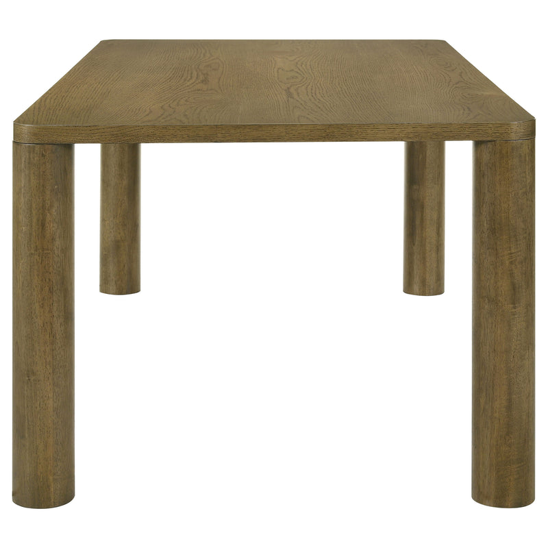 Castlewood 71-inch Rectangular Wood Dining Table Brown Oak