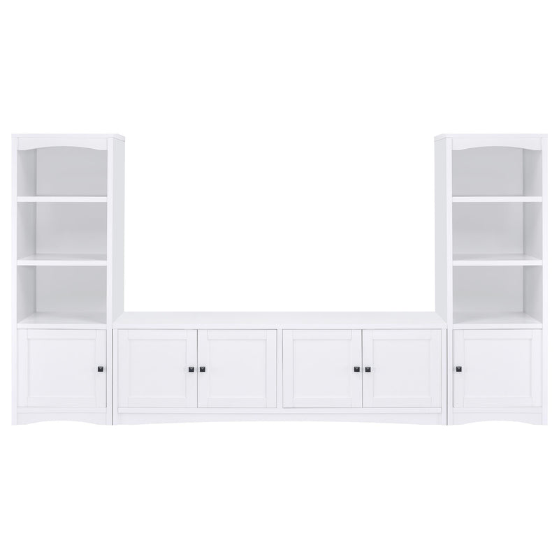 Laughlin 3-piece Entertainment Center TV Stand White