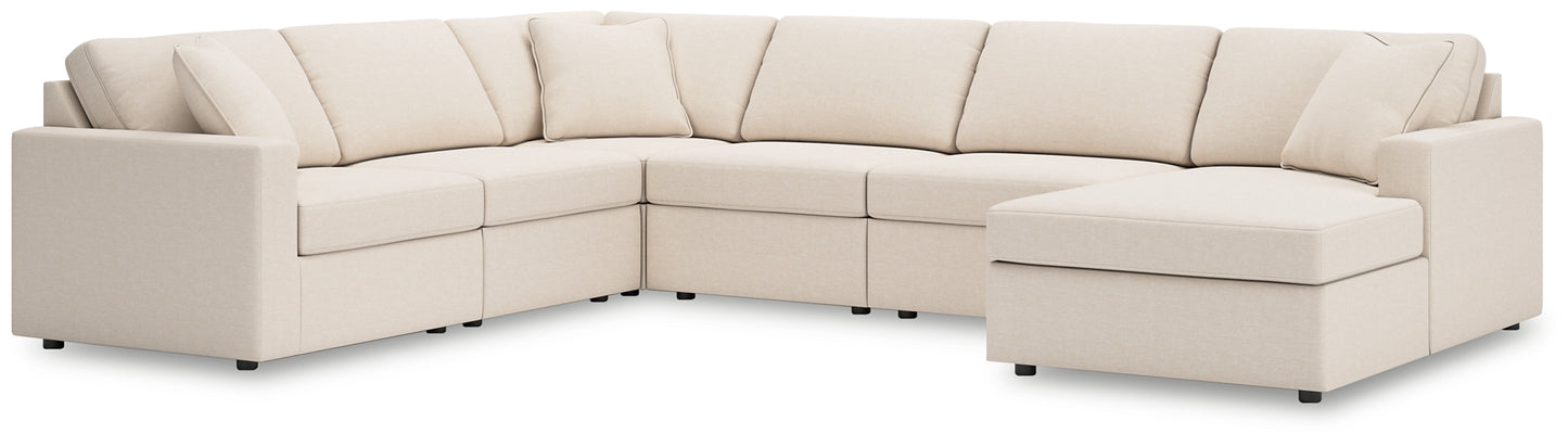 Seccional de 6 piezas con chaise longue Modmax