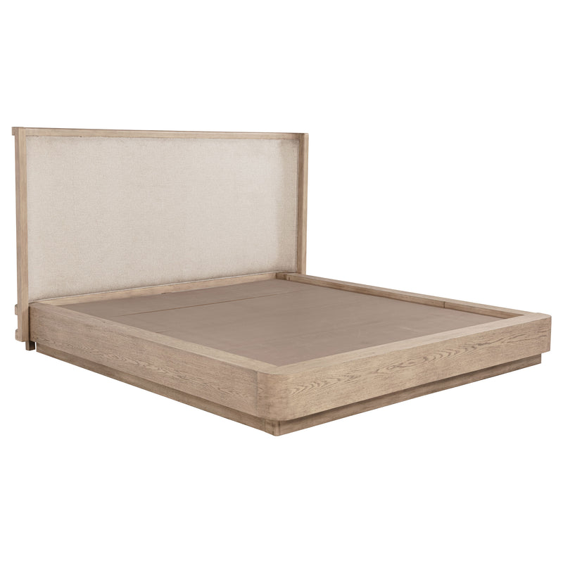 Kailani 52-inch California King Wingback Bed Beige Oak
