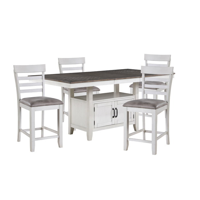 RICHLAND COUNTER TABLE + 4 CHAIRS