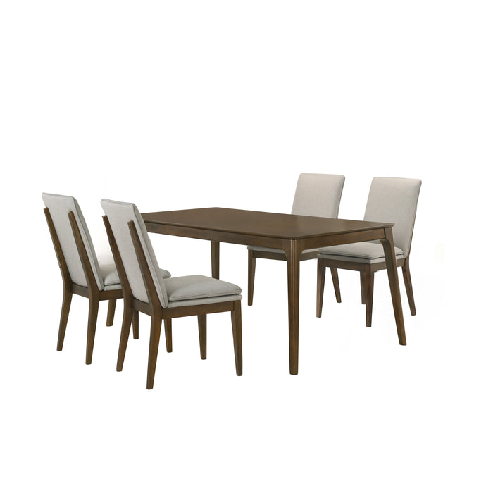 MAGGIE DINING TABLE W / 4 NATURAL CHAIRS