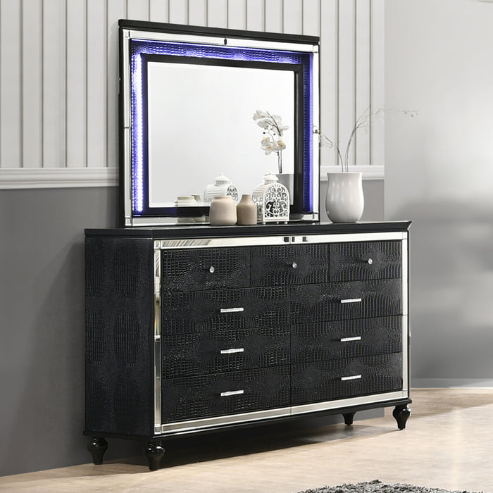 VALENTINO LIGHTED MIRROR-BLACK