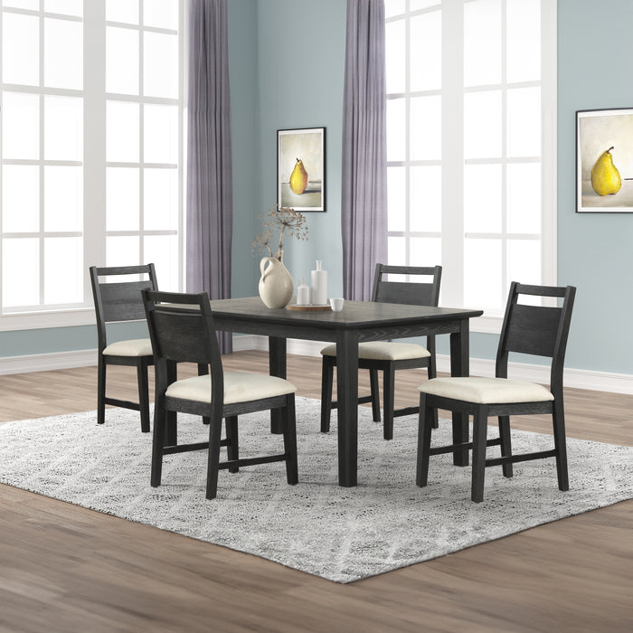 SABLE CREST DINING TABLE AND 4 CHAIRS