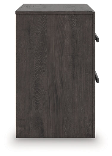 Mesita de noche de dos cajones Prendonea