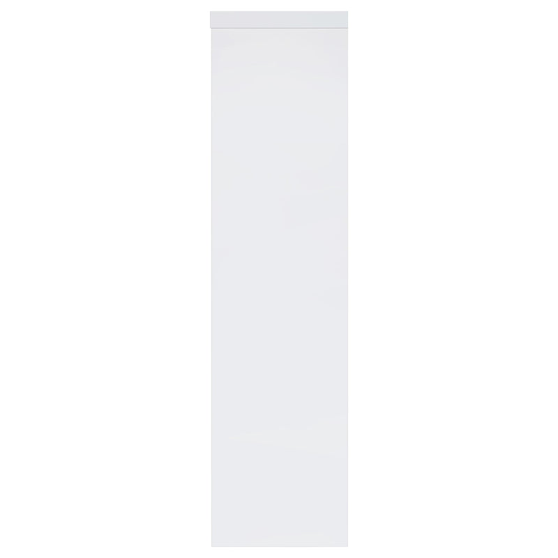 Jude 3-shelf Engineered Wood Media Tower High Gloss White